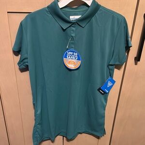 Columbia Teal Polo Shirt